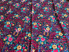Vintage Retro Boho Hippie Floral Soft Rayon Dress Fabric Skirt Top 38
