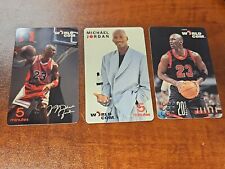 Michael Jordan World Com phone card 5 minutes - worn condition All 3 Cards picture