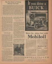 1933 Mobiloil BB Oil Socony-Vacuum Buick - Vintage Advertisement picture