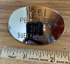 1961 Buffalo NY peddler license pin junk dealer original picture