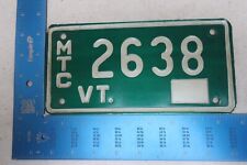Vermont License Plate Tag VT 1969 69 Motorcycle 2638 picture