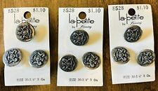 Vintage La.Petite Buttons by Lansing - Lot of 9 - Size 30 3/4