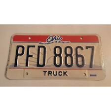 Collectable real truck license plate OH 