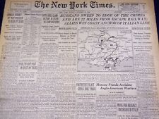 1943 OCTOBER 31 NEW YORK TIMES - RUSSIANS SWEEP TO EDGE OF THE CRIMEA - NT 1758 picture