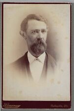 Shelbyville Ill, Gentleman w/Goatee Beard Cabinet Card by Photographer Launey #1 picture