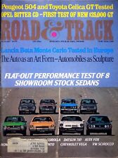 FLAT-OUT PERFORMANCE TEST OF 8 SHOWROOM - ROAD & TRACK MAGAZINE, AUGUST 1975 picture