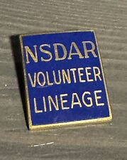 NSDAR volunteer Lineage Pin picture