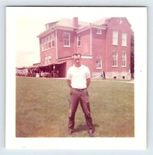 Vintage 1961 Photo Handsome Young Man 1960's Found Art EBS22 picture