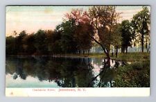 Jamestown NY-New York, Chadakoin River, Antique, Vintage c1908 Souvenir Postcard picture
