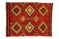 Navajo Germantown eye-dazzler rug, Millicent Rogers Museum, Taos Postcard picture
