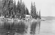 Lakeshore Resort, Bucks Lake, California 1950s view OLD PHOTO 3 picture