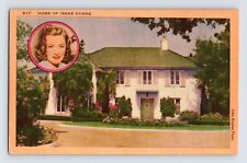 Postcard California Los Angeles CA Irene Dunn Home Residence 1940s Unposted picture