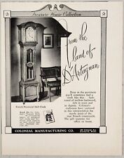1950 Print Ad Colonial Manufacturing French Provincial Hall Clock Zeeland,MI picture