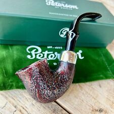 Peterson System Standard Sandblasted Bent Calabash (305) P-Lip Pipe - New picture