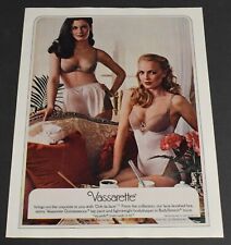 1971 Print Ad Sexy Vassarette Bra Lingerie Blonde Brunette Lady Beauty Feminine picture