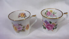 [lot of 2] REGAL HERITAGE FLORAL English Bone China Mugs-Made in England picture