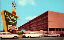 Birmingham Alabama Holiday Inn Classic Cars Vintage Chrome Postcard B25 picture