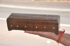 Vintage Fine Wooden 3 Compartment Handcrafted Pen/ Pencil Box picture