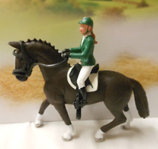 Schleich Horse Club 42358 FIGURINE SHOW JUMPER DOLL HORSE BLACK WITH TACK 2022 picture