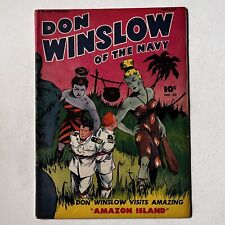 DON WINSLOW OF THE NAVY #42 FAWCETT 1947 CLASSIC CANNIBAL BONDAGE COVER picture