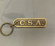 CSA BRASS METAL OBLONG KEY CHAIN picture