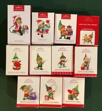 Hallmark North Pole Tree Trimmers & Young Santa Ornaments, NIB $10 & Up-You Pick picture