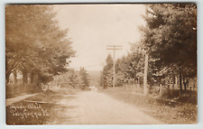 Postcard RPPC 1908 Shady Walk Dirt Road in Tobyhanna, PA. picture