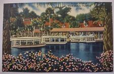 Silver Springs Ocala Florida Linen Postcard Unposted FL Temperature picture