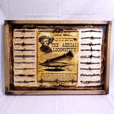 Antique Barbed Wire Display 1800s Ad Railroad Authentic Barbwire Collection picture