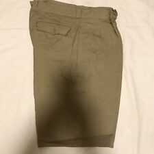 GENUINE FRENCH ARMY VINTAGE COTTON CHINO KHAKI SHORT NEW picture