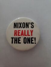 Nixon's Really The One Vietnam Peace Parade Com. Anti-War Cause Pinback Button picture