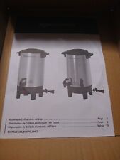 AmazonCommercial Coffee Urn with 2 Spouts - Aluminum, 40 Cups/6 Liters picture