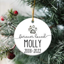 Forever Loved Personalized Pet Memorial Ornament, Dog Christmas Ornament picture