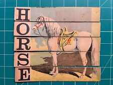 Victorian dissected slat puzzle  - Horse picture
