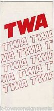 TWA Airline Amsterdam Netherlands Vintage Graphic Advertising Flight Ticket Stub picture