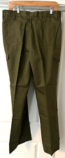 Vtg Boy Scouts of America BSA Pants Mens 37 Unhemmed Cargo Uniform USA Made picture