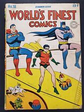 World’s Finest Comics #18 Summer Issue DC Comics 1945 picture