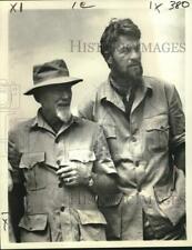 1970 Press Photo George Adamson and Bill Travers star in 
