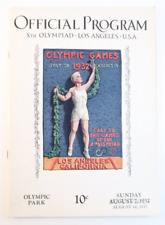 Official Program Xth Olympiad Los Angeles Program Olympic Park 1932 Closing Day picture