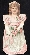 Scarce Victorian Mechanical Trade Card O.N.T  - One of Wedding Doll Series picture