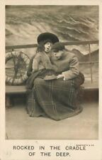 1907 Steamship Seasick Humor Couple Wishing anywhere but the Boat RPPC 6178 picture