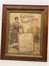 1896 Ohio Mechanics Institute Industrial & Art School Certificate - Cincinnati picture