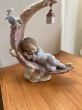Vintage 1997 Lladro porcelain figurine #6479 Heavenly Slumber Baby Boy MINT picture