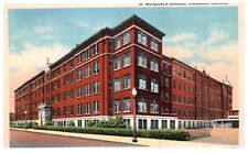 Vintage Linen Postcard 1938 St. Margaret's Hospital Hammond Indiana Street-H2-24 picture