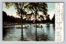 Cleveland OH-Ohio, Brookside Park, Boating on Lake, Antique Vintage Postcard picture