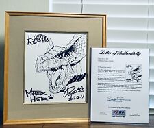 Monster Hunter - Ryuta Fuse Autographed and Hand-drawn Shikishi with PSA LOA picture