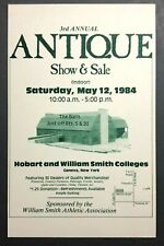 1984 Geneva NY Hobart and William Smith Colleges Antique Show Barn Postcard Vtg picture