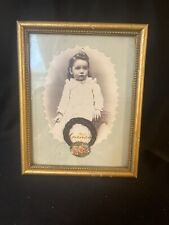 Victorian Mourning/Remembrance Photo Of Beautiful Little Girl picture