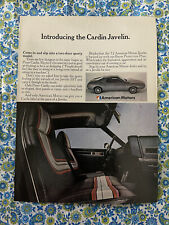 Vintage 1972 AMC Cardin Javelin Print Ad picture