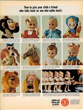 1965 MATTEL Toys Porky Pig Walking Talking Dolls Vintage Print Ad Advertisement picture